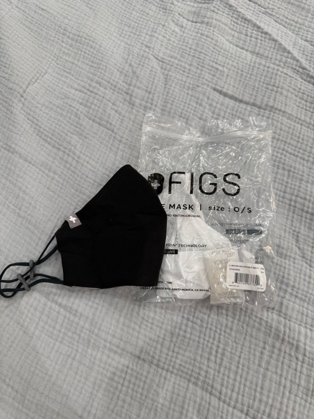 Figs Black Reusable Face Mask